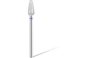 Lusofie 1PCS Russian Manicure Pointed Style Nail Drill Bits ，3in32 inch Alloy Cuticle Drill Bits For Nails,Professional Manicure Supplies,Under Nail Cleaner Cuticle Remover Nail,For Nail Tech Supplies