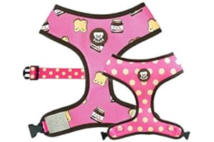 DUKIER - Arnés Reversible para Perro, Chaleco Antitirones, Transpirable y Reflectante para Mascotas, de Neopreno y Malla, Ajustable, Diseño de Dogtella, Talla L