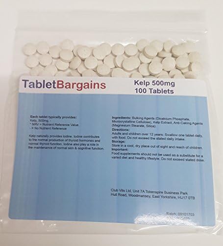 Tablet Bargains Kelp 500mg - 100 Tablets