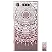 Produktbild HopMore Sony Xperia XZ1 Hülle Silikon Transparent Durchsichtig Clear Design Muster Bumper Slim Handyhülle Tasche Schale Hüllen Case Cover pour Xperia XZ1 -- Rosa Mandala