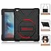 Produktbild Tablet Tasche Case iPad Cover Schutzhülle Faltbar Ständer 360 Grad Drehbar Ständer Handschlaufe Schulterriemen für Kinder stoßfest Regendicht Staubdicht, iPad 2/3/4, iPad 2/3/4-Black