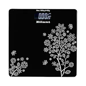 OnlineWorld Zilant Digital Electronic LCD Personal Weighing Scale with Advance Step on Technology (PWS-002-Black)