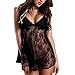 Produktbild SSScok Sexy Dessous Erotik Bodysuit Damen Nachthemd Nachtwäsche Negligee Body Spitze