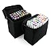 Produktbild XCSOURCE 40stk Farbe Marker Pen Set Alkohol Zwilling Spitze Breit Feinpunkt für Kunst Zeichnung Grafik Weiß Körper TH258