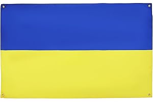 AZ FLAG Bandera Ucrania 150x90 cm con 4 ojales, bandera ucraniana para balcón o pared