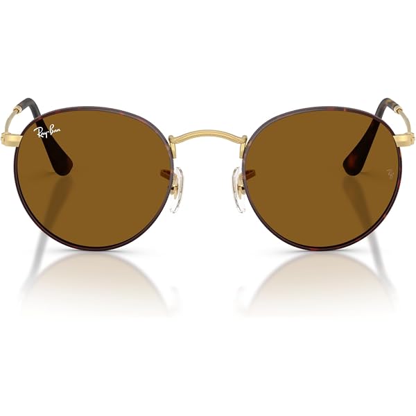 Ray-Ban RB3647N Double Bridge Round Sunglasses, Legend Gold  display picture 1