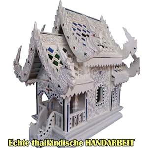 Amazon.de: Ca. 47 cm hohes, handgearbeitetes Geisterhaus in weiss