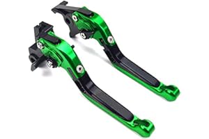 YANGHUA Leva freno frizione CNC pieghevole e estendibile per moto Kawasaki Z750, Z 750 (non per il modello Z750S) 2004, 2005, 2006, con logo a laser.