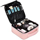 Auf dem oberen Fach.1 x vertikale, Reißverschlusstasche biete extra ausreichend Platz für Kosmetik Accessoires wie Wattepads 4 x Make-up Pinsel Taschen. Halten Rasierzeug & Augenbrauenstift und Augenbrauenpinsel.Auf dem Unterfach.≤7 x flexibel abnehmbar und kombinierbar Trennwände.Sie können verschieben und ändern, um größere Kosmetik Gegenstände zu halten, wenn Sie möchten