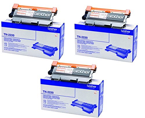 Brother TN2220 Laser Toner (Pack of 3)