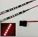 Produktbild Budget rot PC LED Strip Streifen Beleuchtung Kit – 2 Streifen – Molex Power (2 x 30 cm)