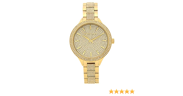 Michael Kors Crystal Gold Tone 