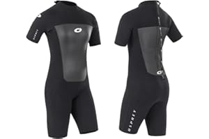Osprey Women's Shorty 3 mm Summer Wetsuit, Adult Short Sleeve Neoprene Surfing Diving Wetsuit, Origin, Multiple Colours