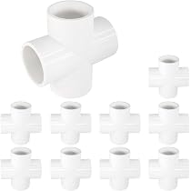 10 Raccordi A T 90° In PVC Per Tubi 32mm - Gomiti Per Serra, Mobili E Strutture Fai Da Te, Gardeningwill