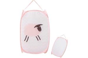 HETING-YQ Panier Pliable Avec Poignée Panier à Linge en Maille Filet Panier à Linge Cartoon Hamper pour Enfants Jouets Chaussures