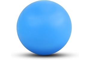 WOVTE Massage Lacrosse Ball for Myofascial Release, Foot, Back, Trigger Point Treatment Ball, Muscle Knot, Yoga (Blue)
