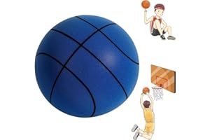 HOIDOKLY Cicha piłka do koszykówki, cicha piłka treningowa, niepowlekana piłka piankowa o wysokiej gęstości, wysoka obciążalność, bezpieczna, miękka i lekka