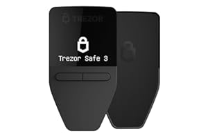 Trezor Safe 3 - Cartera de Hardware Criptográfico Protegida con Elemento Seguro - Compre, Almacene y Administre Activos Digitales de Forma Sencilla y Segura (Cosmic Black)
