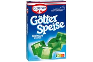 GÉNÉRIQUE Waldmeister - GötterSpeise - Poudre à Gélatine au Goût de Bois Joli Délicieuse pour Desserts - Parfaite pour Créer des Gelées Fraîches et Originales - Compatible avec Dr.Oetker - 100g