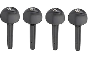 JENNGAOO 4 Stück Ebenholz Wirbel, Violin Tuning Pegs Stimmwirbel Qualität Violin Saiten Schaft Stimmwirbel Zubehör Ersatz für 1/8 1/2 1/4 (1/2)