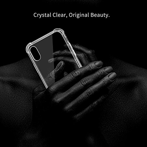 MoKo iPhone X / iPhone 10 Case - [Anti scivolo & graffi] Custodia Halo Serie Rigida con TPU Tecnologia Angoli + Pannello Posteriore per Apple iPhone X 5.8