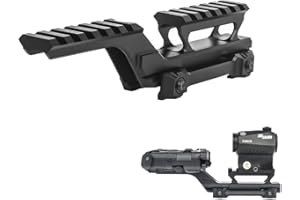 QIRUIMY Red Dot Sight Combo Base Adaptateur de Base de Montage de Montage de portée de Montage Micro Red Dot Picatinny Rail Tactical Micro Red Spot pour viseur Optique T1 T2 H1 H2