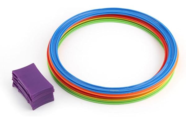 Jouet de Cercle de Saut en Plastique, activité de Jeu en Plein air pour Enfants et Enfants