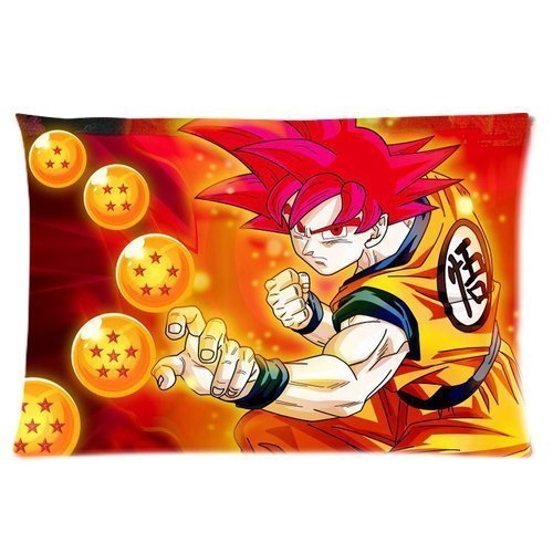 Generic Personalized Japanese Animation Dragon Ball Z Wu Close Up Sold By Too Amazing Rectangle Pillowcase 24x16 inches (one side)