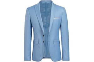 YOUTHUP Herren Sakko Slim Fit Freizeit Modern Anzugjacke für Hochzeit Party Business Abschluss Jackett