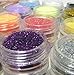 24 COLOURS MICRO GLITTER DUST POWDER SET FOR NAIL ART DECORATION *FREE UK SHIPPING*