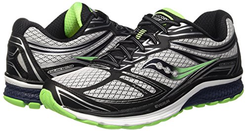 Saucony Guide 9, Men’s Competition Running Shoes, Grey (Grey/Navy/Slime), 11 UK (46.5 EU)