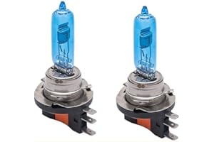 Xenon White Headlight Bulb H7, 2PCS HugeAuto 12V HID Headlight Bulb Super Bright halogen Lamp High Effect Vehicle 100W Car Fog Light-H15