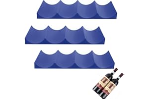 Forreen Flaschenhalter Kühlschrank, 3 Stück Flaschenregal Stapelbar Kunststoff rutschfeste Europäischen Stil Weinständer für Esstische, Speisekammern, Schränke, Kühlschränke