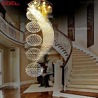 Art déco-Restaurant leuchten Kronleuchter aus Kristall Ball Treppe