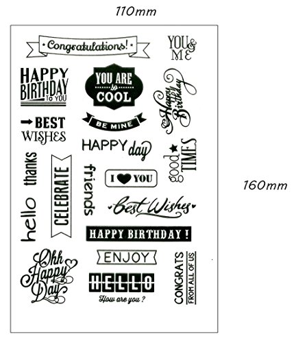 be fancy! Silikonstempel Set – Clear Stamps – Stempel – 47-teilig – transparent - 7