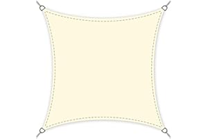 Purovi Vela Parasole Quadrata | Varie Dimensioni | Schermo UV | in PES Impermeabile | 4 x 4 m