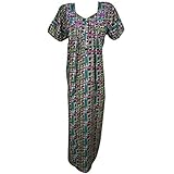 Indiatrendzs Cotton Blend Nighty For Women Printed Summer Nightwear (Chest 46)