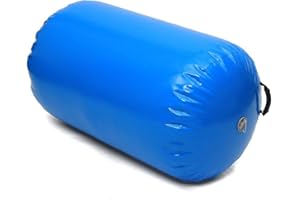 Minetom Gonflable Air Roller 100x60/75/90cm Rouleau d'air, Cylindre de Gymnastique, Tapis de Gymnastique Gonflable, Convient à la Gymnastique et l’Exercice, Yoga, Taekwondo