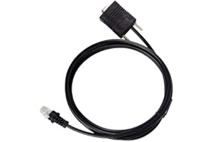PARTSHE Câble RS232 pour lecteur de codes à barres Metrologic MS7120 MS9540 MS5145 Honeywell, câble série KRS-232 droit de 6 pieds / 2 mètres