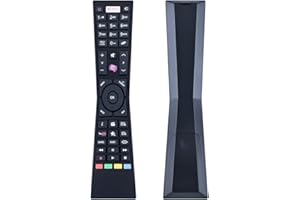 GOUYESHO RM-C3184 Pilot zastępczy pasujący do telewizorów JVC kompatybilny z LT-24VH52J LT-32VF52J LT-32VH53I LT-39VF52J LT-43VF52J LT-43VU72A LT-49V57JF LT-49VU8000 LT-5VT-5VT-5VT-5VT-5VU80 77JU L T-55VU900 LT-65V73AU