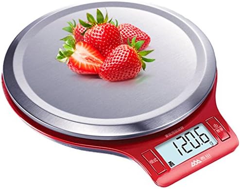 Kitchen Scales Baking Electronic Precision Mini Food Grams 0.1g Weighing Household Balance (Color : Red)