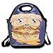 Produktbild Icndpshorts Pug Burger Insulated Lunch Bag with Zipper,Carry Handle and Shoulder Strap for Adults Or Kids Black