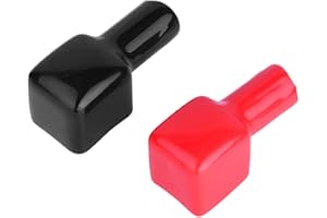 KEENSO 2 Pcs Car Battery Terminal Covers Red Black 12v Soft Plastic Battery Terminal Protector Boots Flexible Positive and Negative 192681 192682