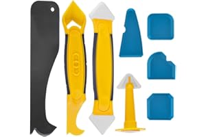 SRXWO Silikonentferner, Silikon Fugenwerkzeug Set mit Dichtung Werkzeug/Dichtmittelelentferner/Caulk Düse, Silikon Fugenglätter Schaber Entferner Werkzeug für Küche Bad Boden Fliesen