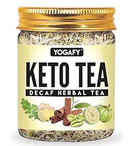 YOGAFY - Keto Tea - Slimming Herbal Tea - 100 Gram - Herbal Tea with Garcinia Cambogia, Green Coffee, Green Tea, Moringa , Liquorice