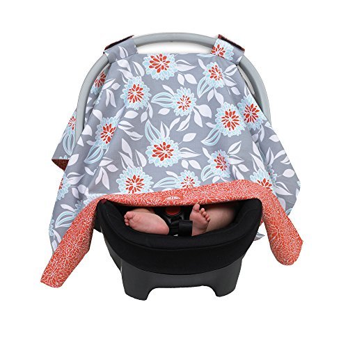 Balboa Baby Car Seat Canopy - Grey Dahlia
