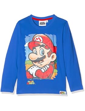 Super Mario Jungen Langarmshirt - grau