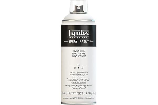 Liquitex Professional Peinture acrylique Aérosol 400 ml Blanc de titane