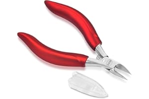 BEZOX Alicates Cortaúñas de Precisión para uñas Gruesas con Hongos o Incrustadas con Estuche de Metal