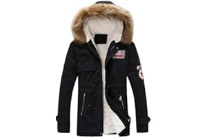 SHOBDW CAMISETAS DE MANGA LARGA SHOBDW Hombre Abrigos Otoño Invierno Manga Larga Top Cremallera de Felpa Larga Cardigans Chaqueta Cazadora Cazadora de Algodón Impermeable Sudadera con Capucha Blusa